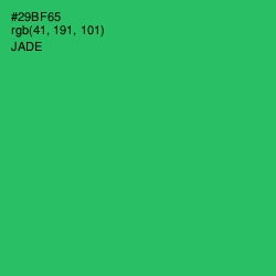 #29BF65 - Jade Color Image