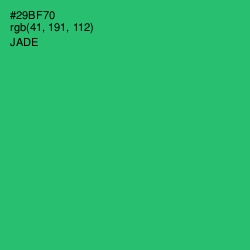 #29BF70 - Jade Color Image