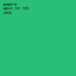 #29BF78 - Jade Color Image