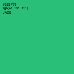 #29BF79 - Jade Color Image