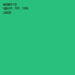 #29BF7C - Jade Color Image