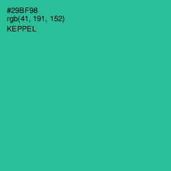 #29BF98 - Keppel Color Image