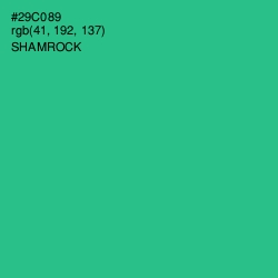 #29C089 - Shamrock Color Image