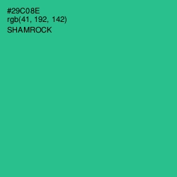 #29C08E - Shamrock Color Image