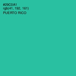 #29C0A1 - Puerto Rico Color Image