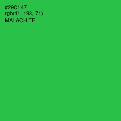 #29C147 - Malachite Color Image