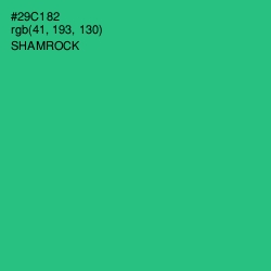 #29C182 - Shamrock Color Image