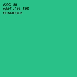 #29C188 - Shamrock Color Image