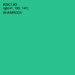 #29C18D - Shamrock Color Image