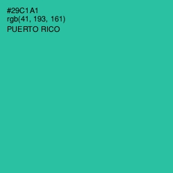 #29C1A1 - Puerto Rico Color Image