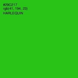 #29C217 - Harlequin Color Image