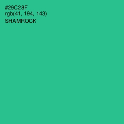 #29C28F - Shamrock Color Image