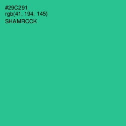 #29C291 - Shamrock Color Image