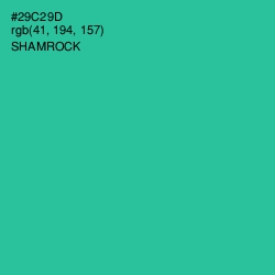 #29C29D - Shamrock Color Image