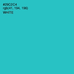 #29C2C4 - Turquoise Color Image