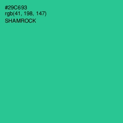 #29C693 - Shamrock Color Image