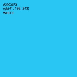 #29C6F3 - Turquoise Color Image