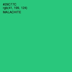 #29C77C - Malachite Color Image