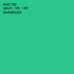 #29C78E - Shamrock Color Image