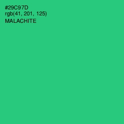 #29C97D - Malachite Color Image