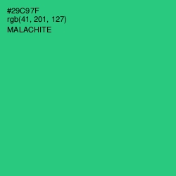 #29C97F - Malachite Color Image