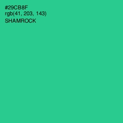 #29CB8F - Shamrock Color Image