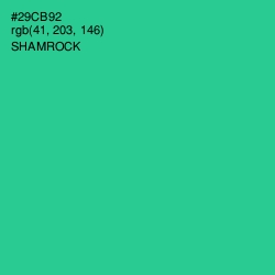 #29CB92 - Shamrock Color Image