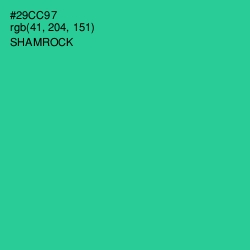 #29CC97 - Shamrock Color Image