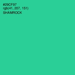 #29CF97 - Shamrock Color Image