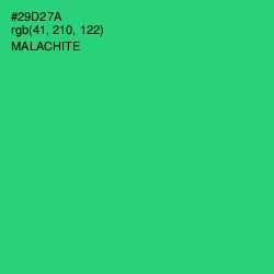 #29D27A - Malachite Color Image
