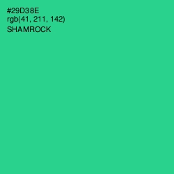 #29D38E - Shamrock Color Image