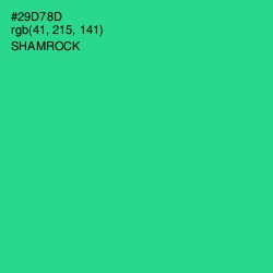 #29D78D - Shamrock Color Image