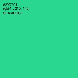 #29D791 - Shamrock Color Image