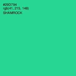 #29D794 - Shamrock Color Image