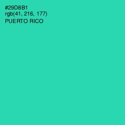 #29D8B1 - Puerto Rico Color Image