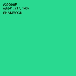 #29D98F - Shamrock Color Image