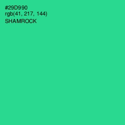 #29D990 - Shamrock Color Image