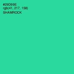 #29D99E - Shamrock Color Image