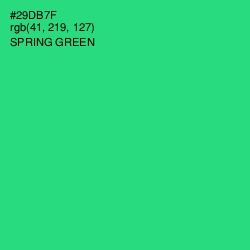 #29DB7F - Spring Green Color Image