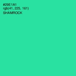 #29E1A1 - Shamrock Color Image