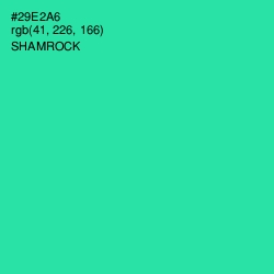 #29E2A6 - Shamrock Color Image