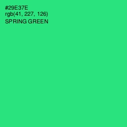 #29E37E - Spring Green Color Image