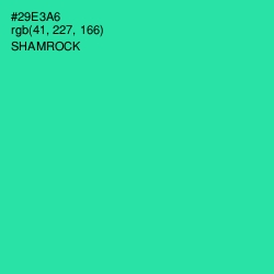 #29E3A6 - Shamrock Color Image