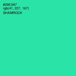 #29E3A7 - Shamrock Color Image