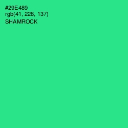 #29E489 - Shamrock Color Image