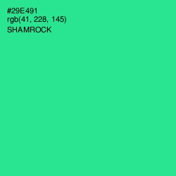 #29E491 - Shamrock Color Image
