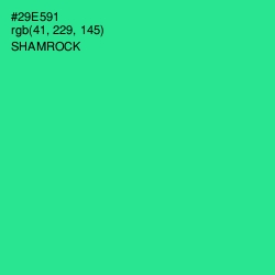 #29E591 - Shamrock Color Image