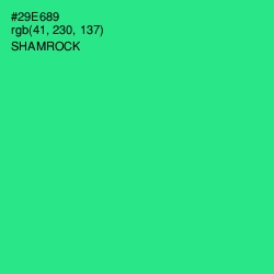 #29E689 - Shamrock Color Image