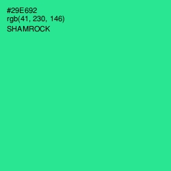 #29E692 - Shamrock Color Image
