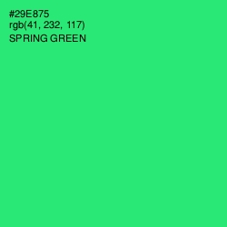 #29E875 - Spring Green Color Image